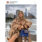 Look con cappotto cammello