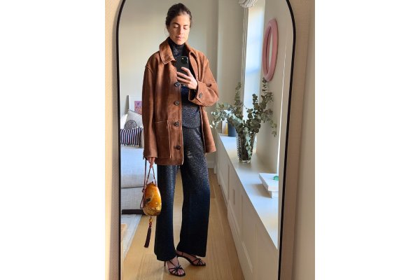 Giacca in suede