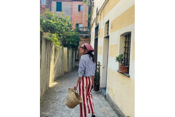 Pantaloni a righe